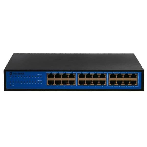 سوئیچ ۲۴ پورت گیگ غیر مدیریتی ایزی گیگز SWU-1201-24G easyGIGS